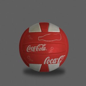 MINI BOLA PERSONALIZADA DE VOLEI 18 GOMOS - COCA COLA