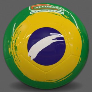 MINIBOLA PERSONALIZADA DE FUTEBOL 12 GOMOS - ALVORADA